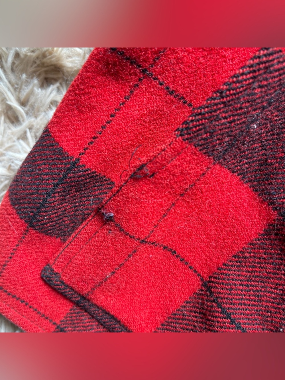 Vintage Filson Mackinaw Cruiser Wool Cape Coat - Picture 11 of 12